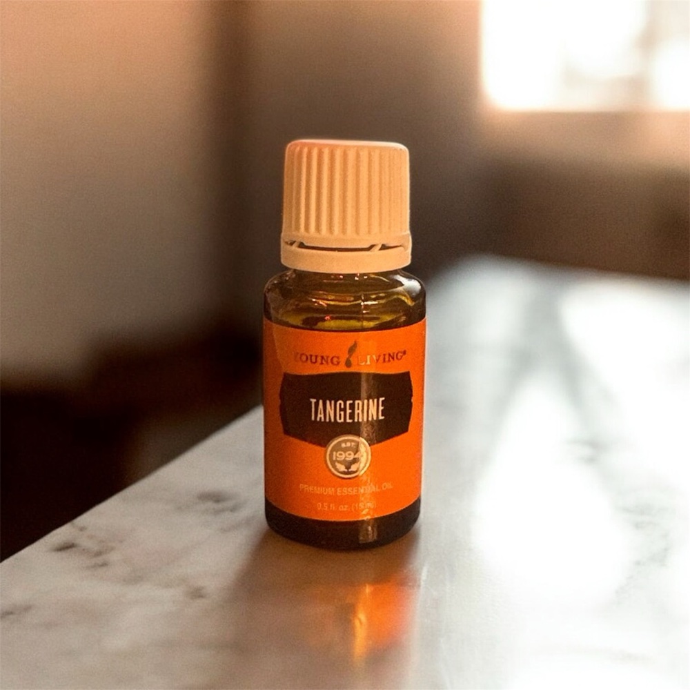Young Living Tangerine Oil in Vibrant Orange